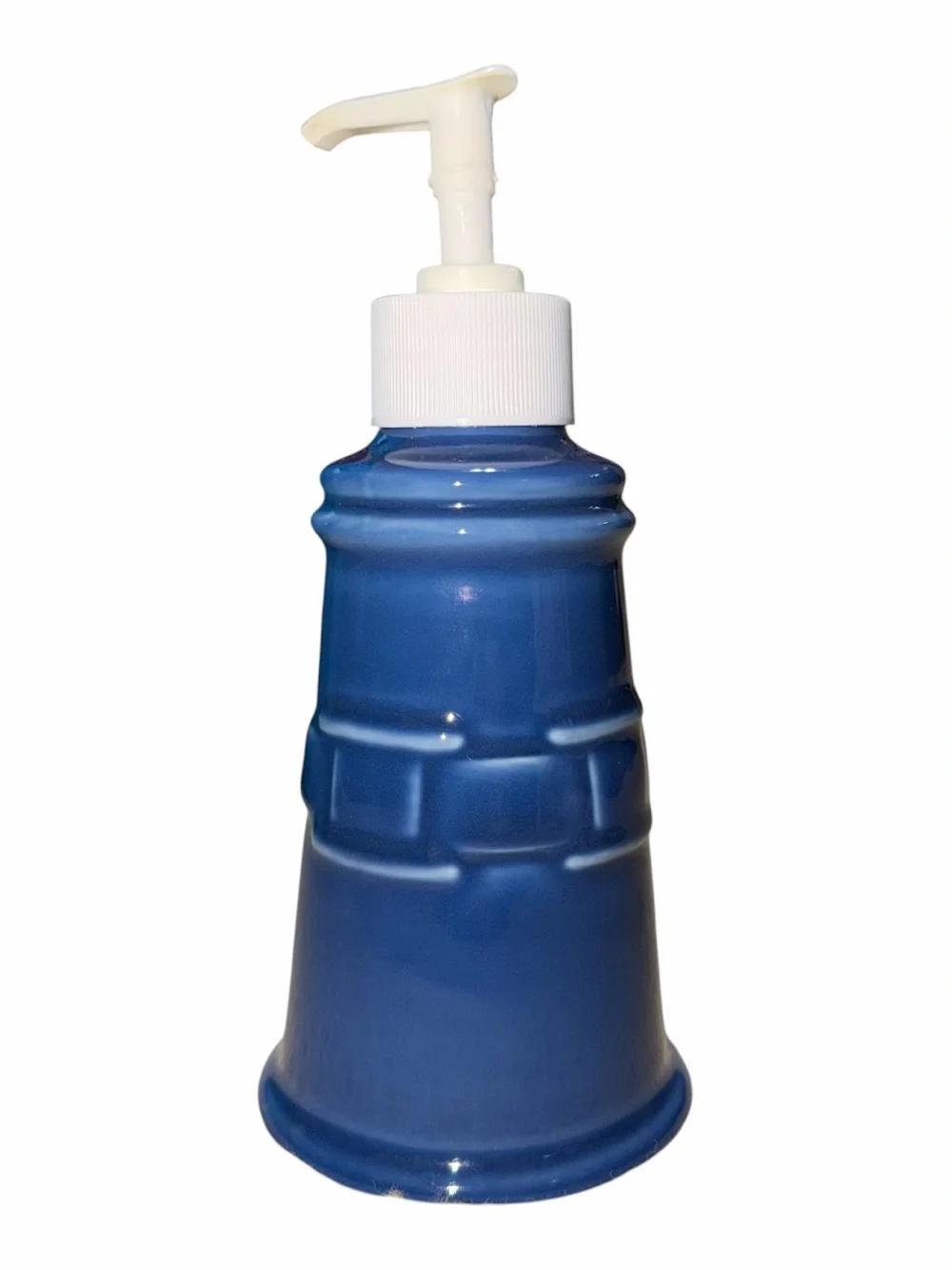 Longaberger Blue Ceramic Pump Dispenser